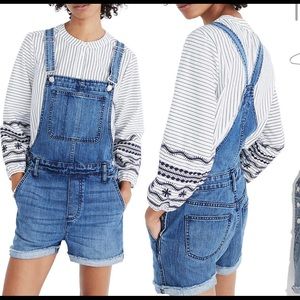Madewell Adrionack short overalls